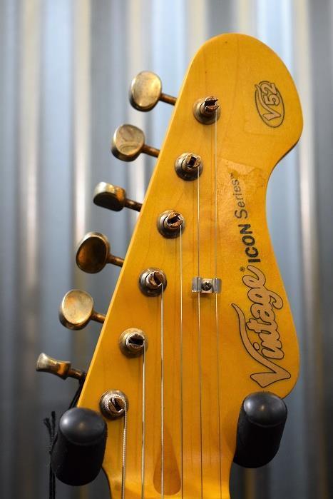 Vintage Guitars Icon V52MR Distressed Butterscotch Tele Guitar & Case