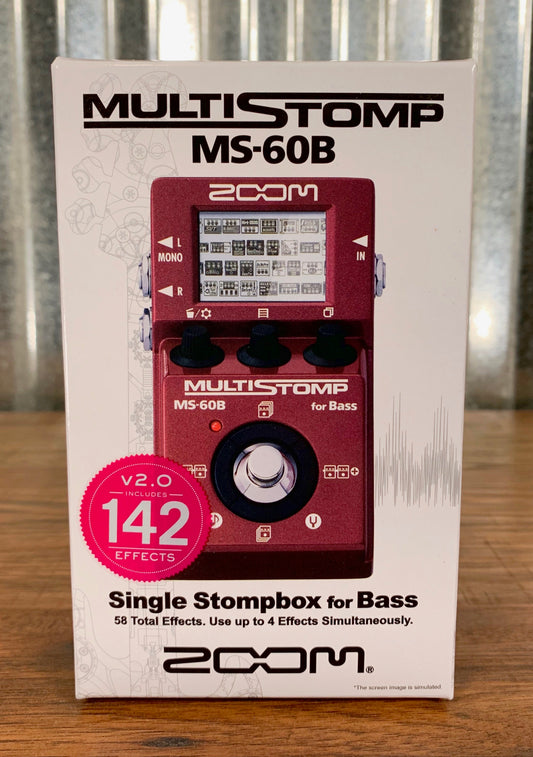 Zoom MS-60B MulitStomp Programmable Bass Guitar Effect Pedal
