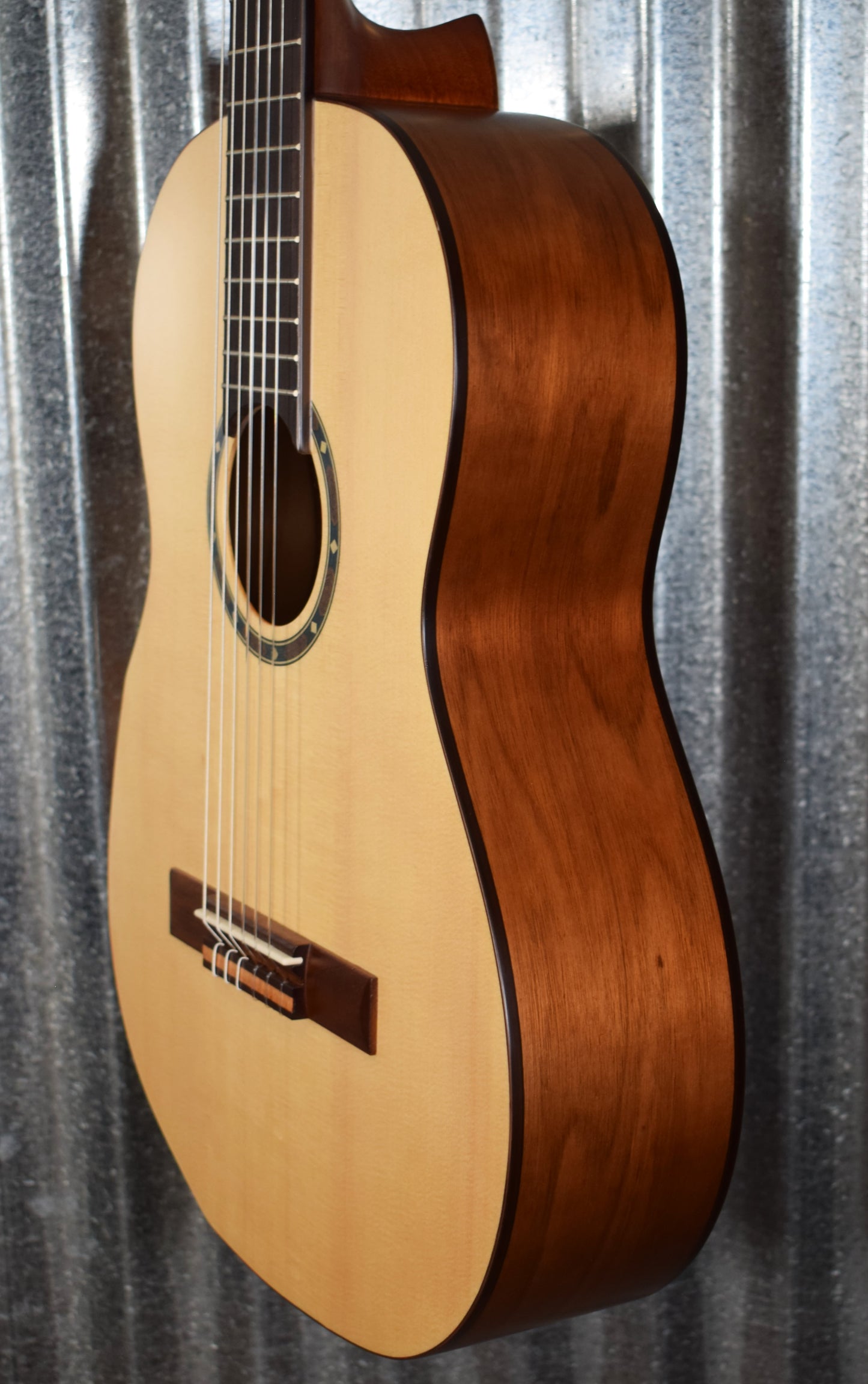 Ortega R55DLX Solid Top Nylon String Acoustic Guitar Natural #0218