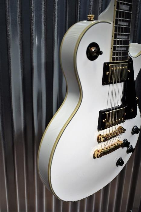 Vintage Guitars Reissued Series V100AW Arctic White Carved Top Guitar