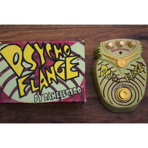 Danelectro Psycho Flange Triple Thick Flanger Guitar Effect Pedal Used
