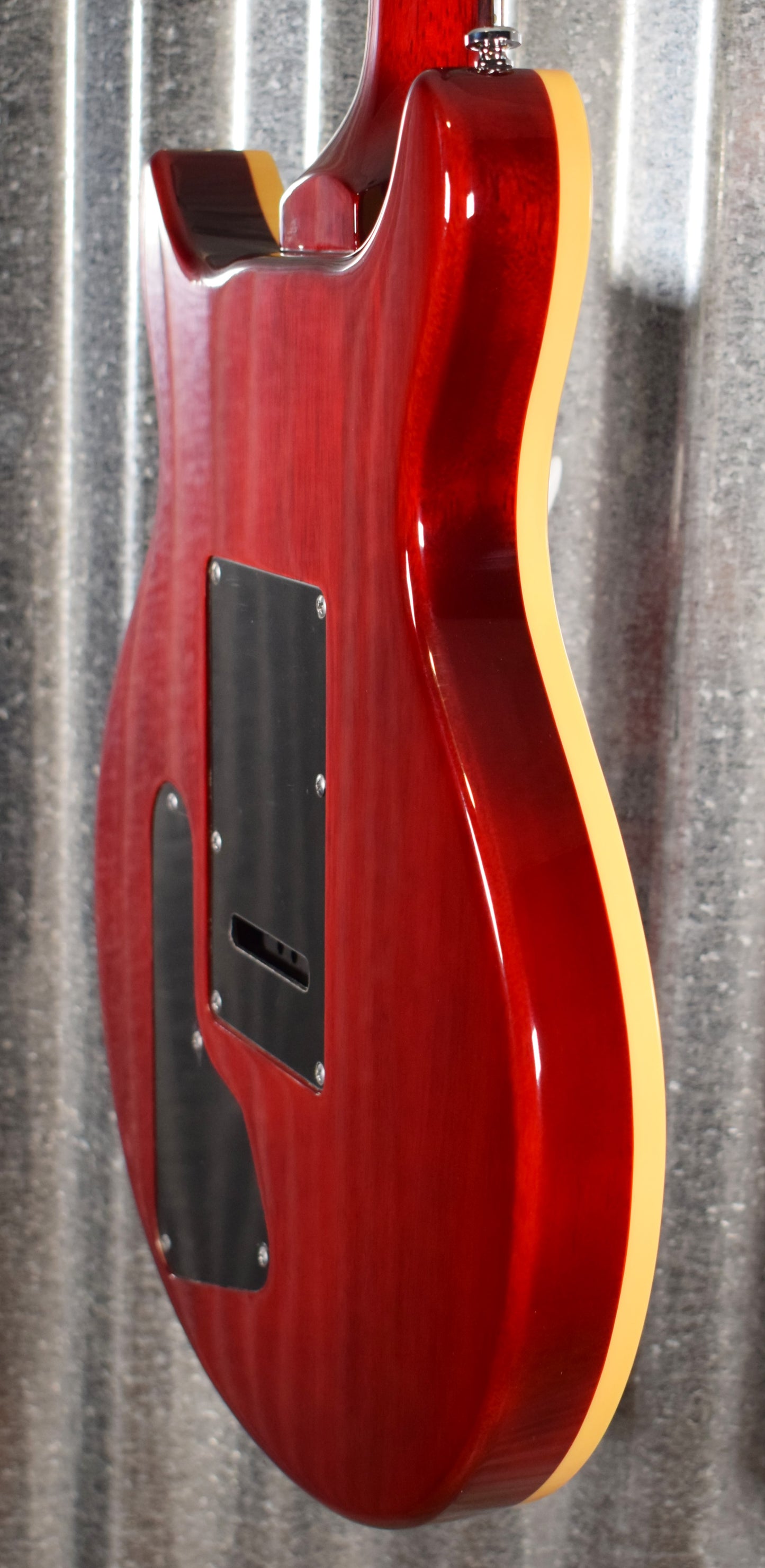 Hamer Archtop Flame Dark Cherry Wilkinson Tremolo Electric Guitar SATFW-DCB #0736