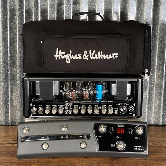 Hughes & Kettner GrandMeister Deluxe 40 Watt Tube Guitar Amplifier Head & FSM-432 MKIII Foot Controller