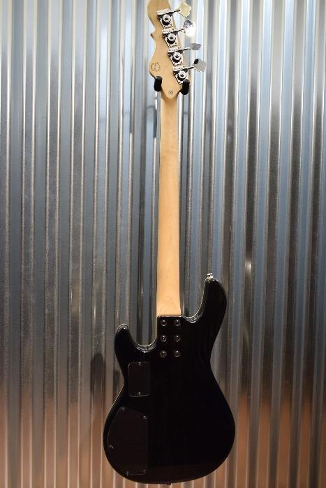 G&L Tribute M-2000 GTS 4 String Carved Flame Top Trans Black Bass #8223
