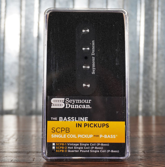 Seymour Duncan SCPB-3 Quarter Pound Single Coil '51 P-Bass 4 String Pickup Black