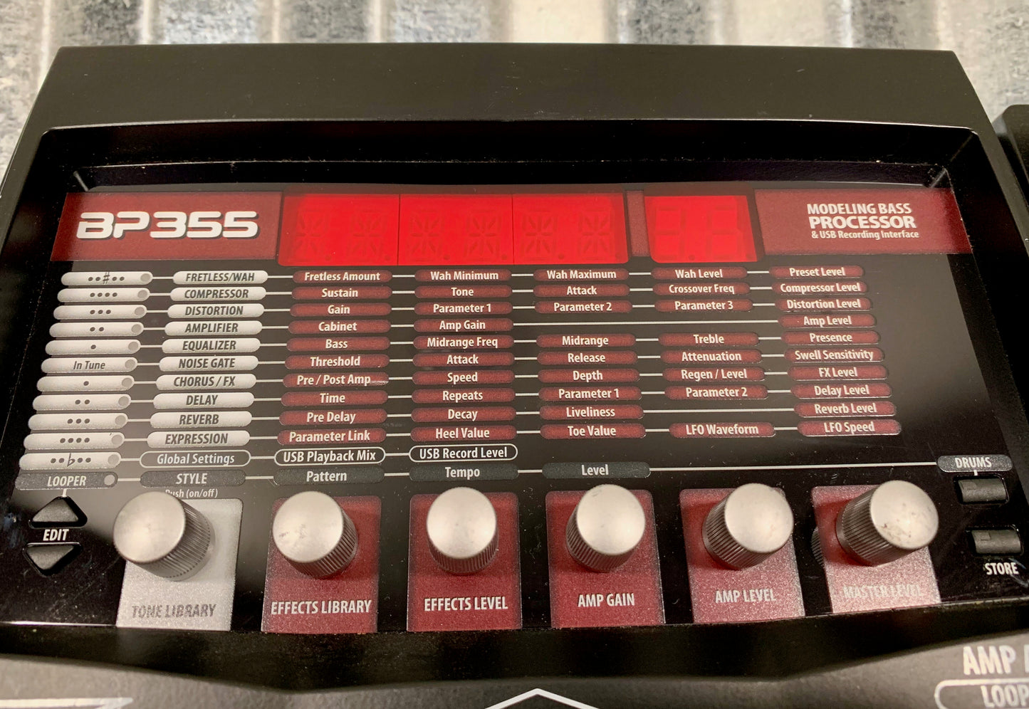 Digitech BP355 Bass Multi Effect Pedal with Expression B Stock