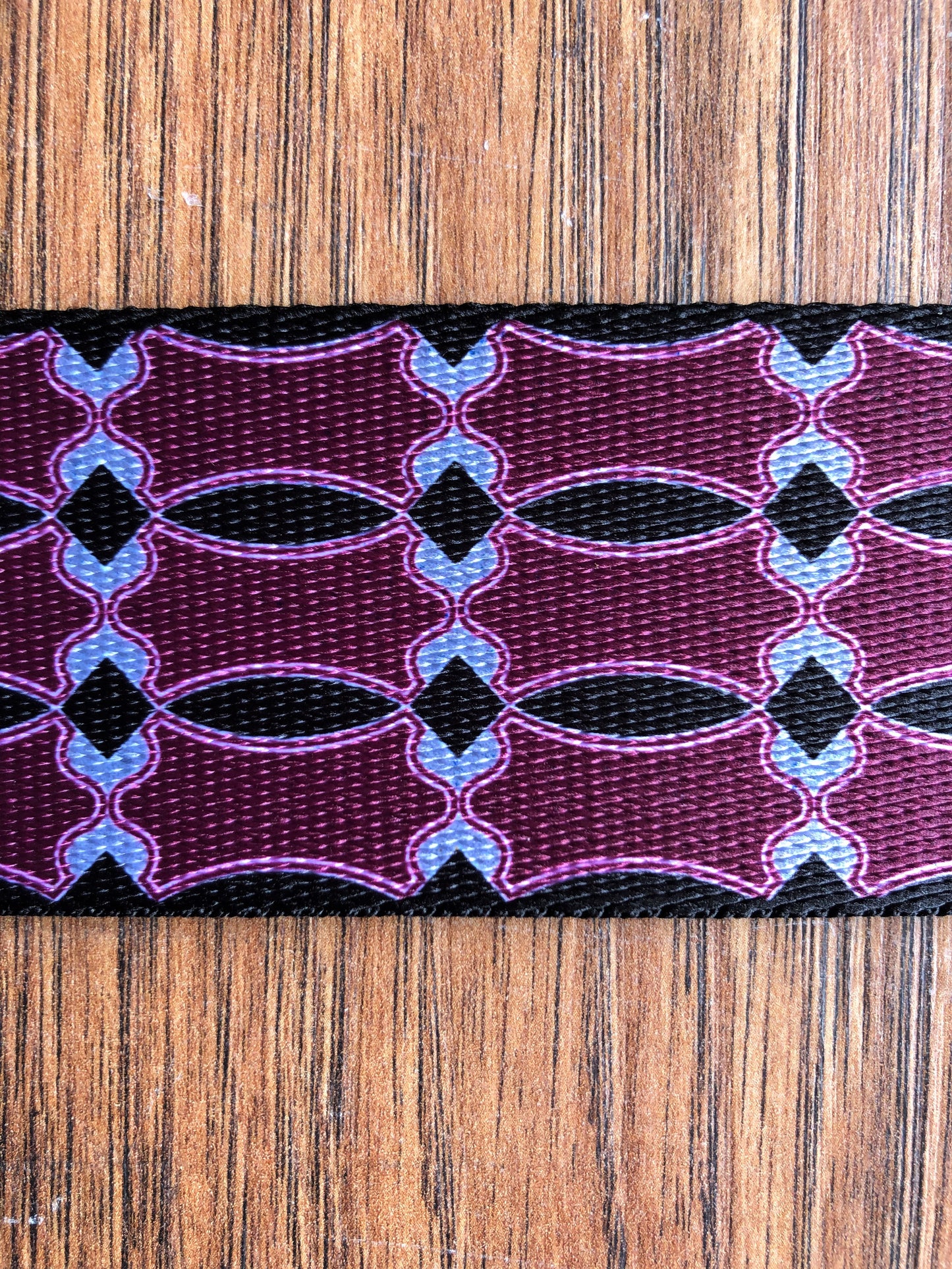 Levy's MPLL-001 2" Adjustable Print Poly Guitar & Bass Strap Burgundy