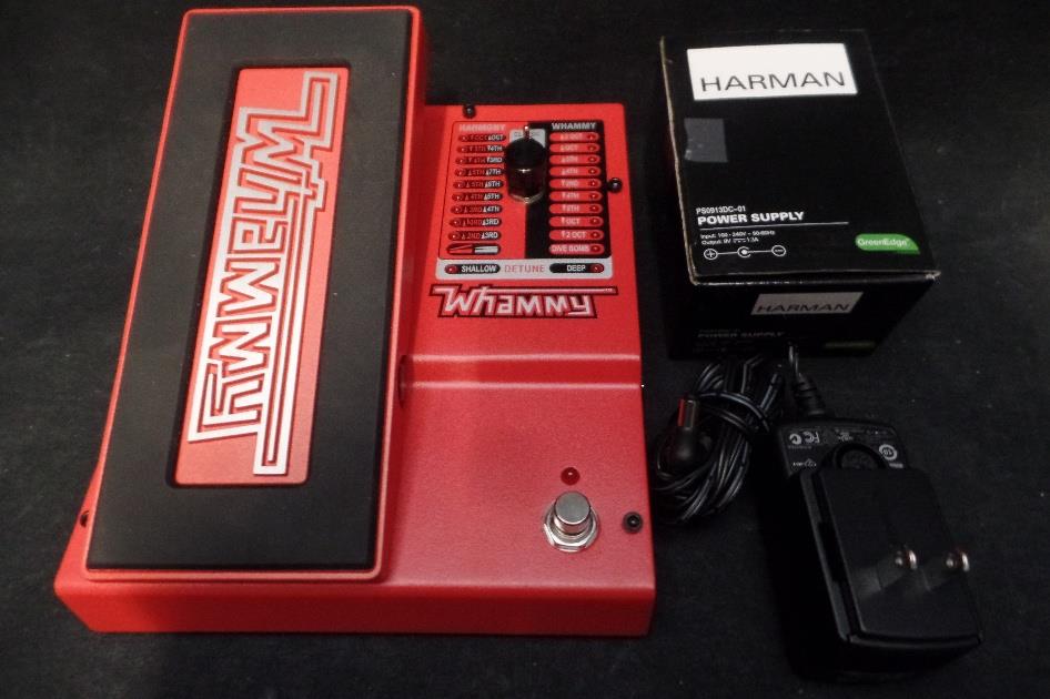Digitech Whammy Pitch Shifter Guitar Effect Pedal & Power Supply 5th Gen