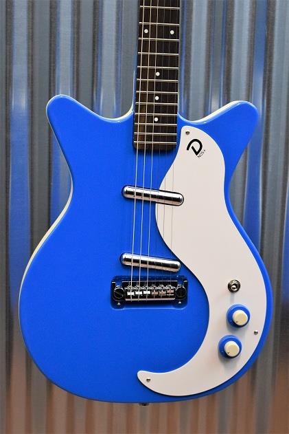 Danelectro '59M NOS Go Go Blue Vintage Style Electric Guitar #4545