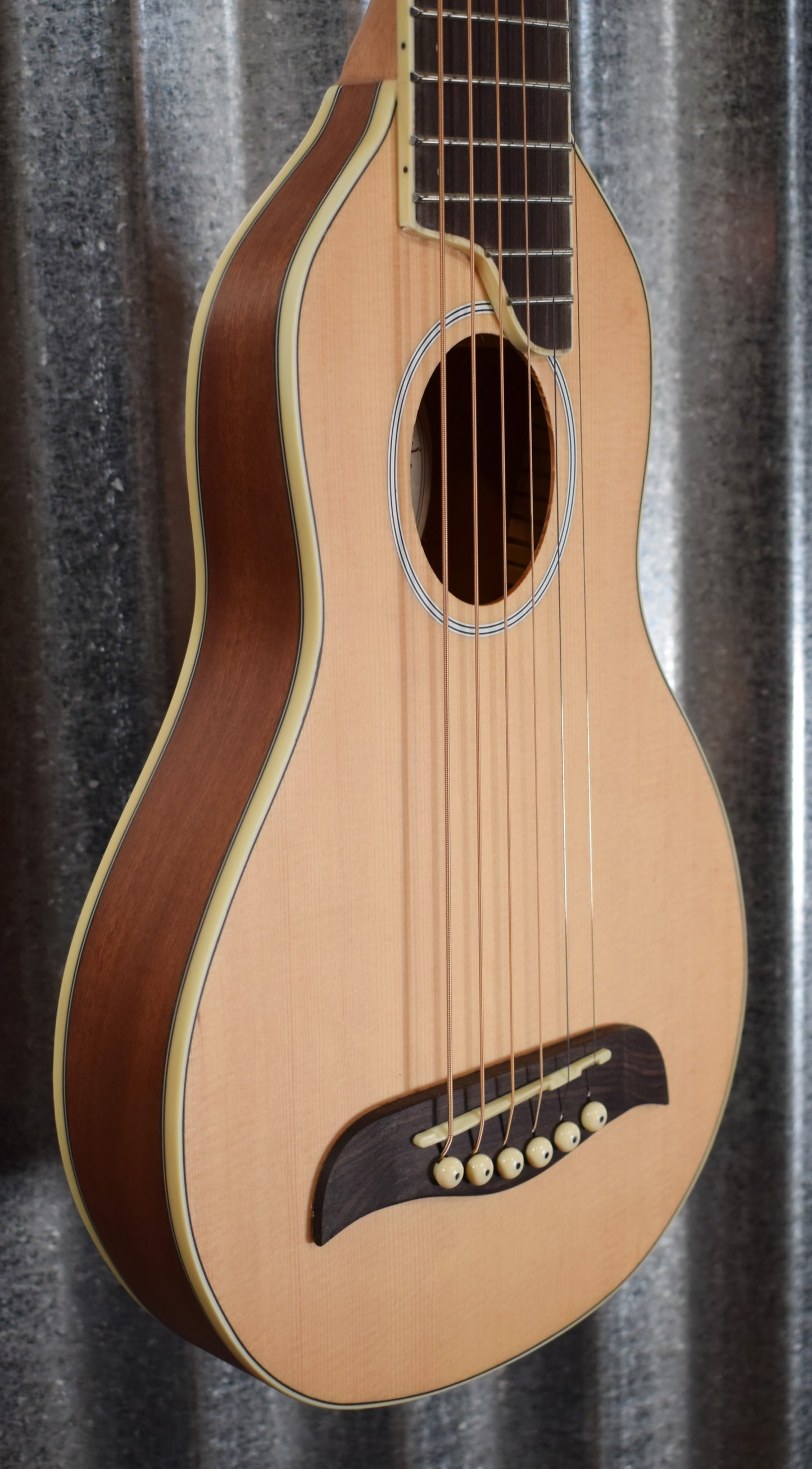 Washburn Guitars Rover RO-10 Natural Travel Guitar & Case RO10SK #0435