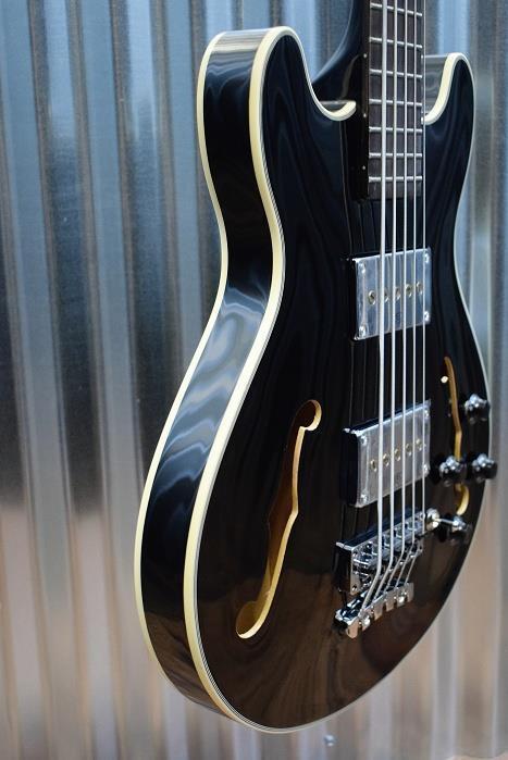 Warwick Rockbass Star Bass 5 String Semi Hollow Bass Gloss Black & Gig Bag #0716