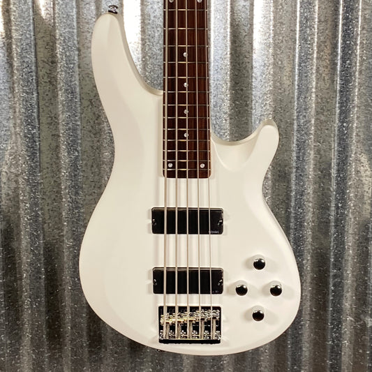 Schecter C-5 Deluxe 5 String Bass Satin White #0465