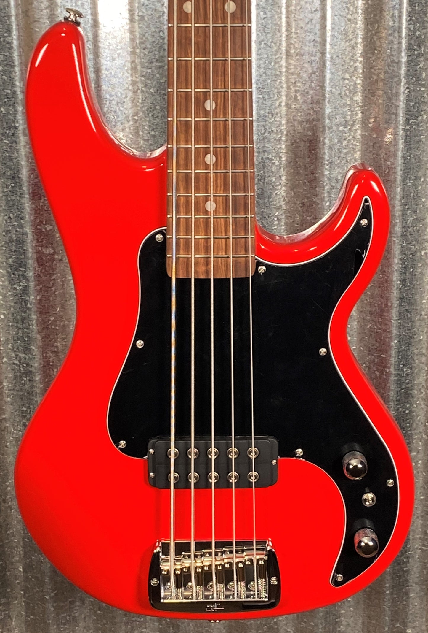 G&L USA Kiloton 5 String Rally Red Bass & Case #7085