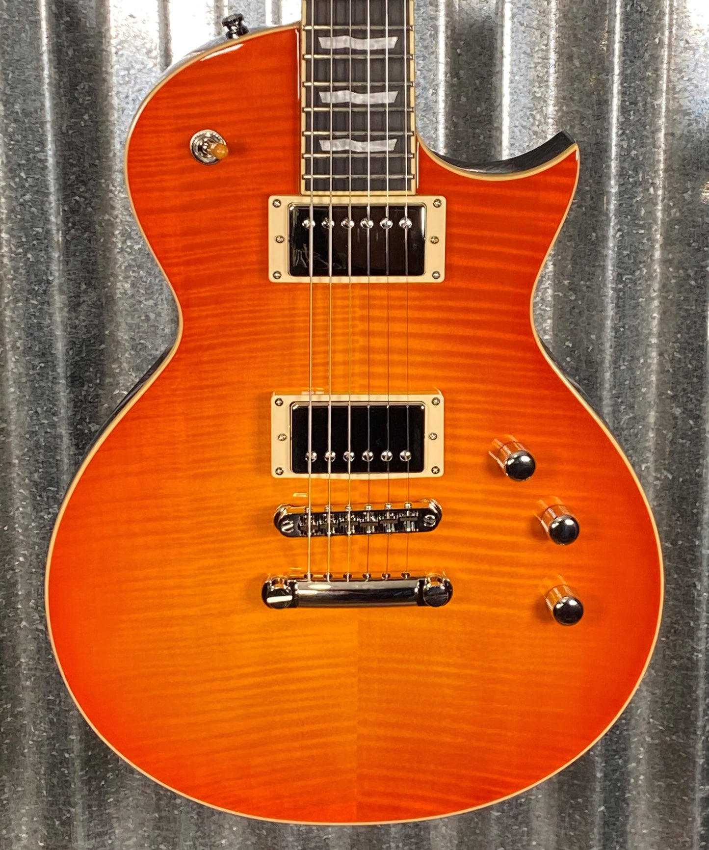 ESP E-II Eclipse Full Thickness Vintage Honey Burst Guitar & Case EIIECFTFMVHB #3213 Used