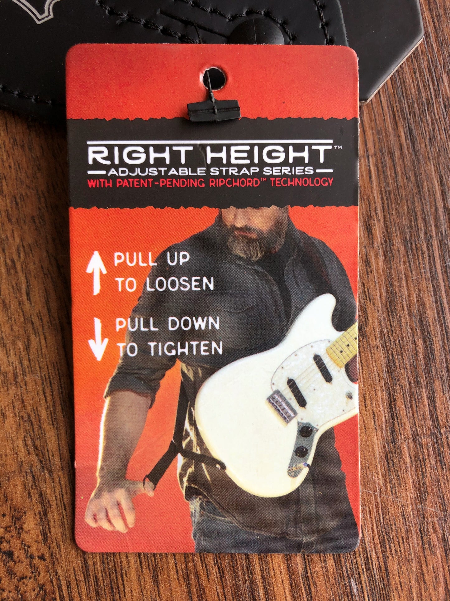Levy's MRHP-BLK 2" Right Height Adjustable Poly Guitar & Bass Strap Black