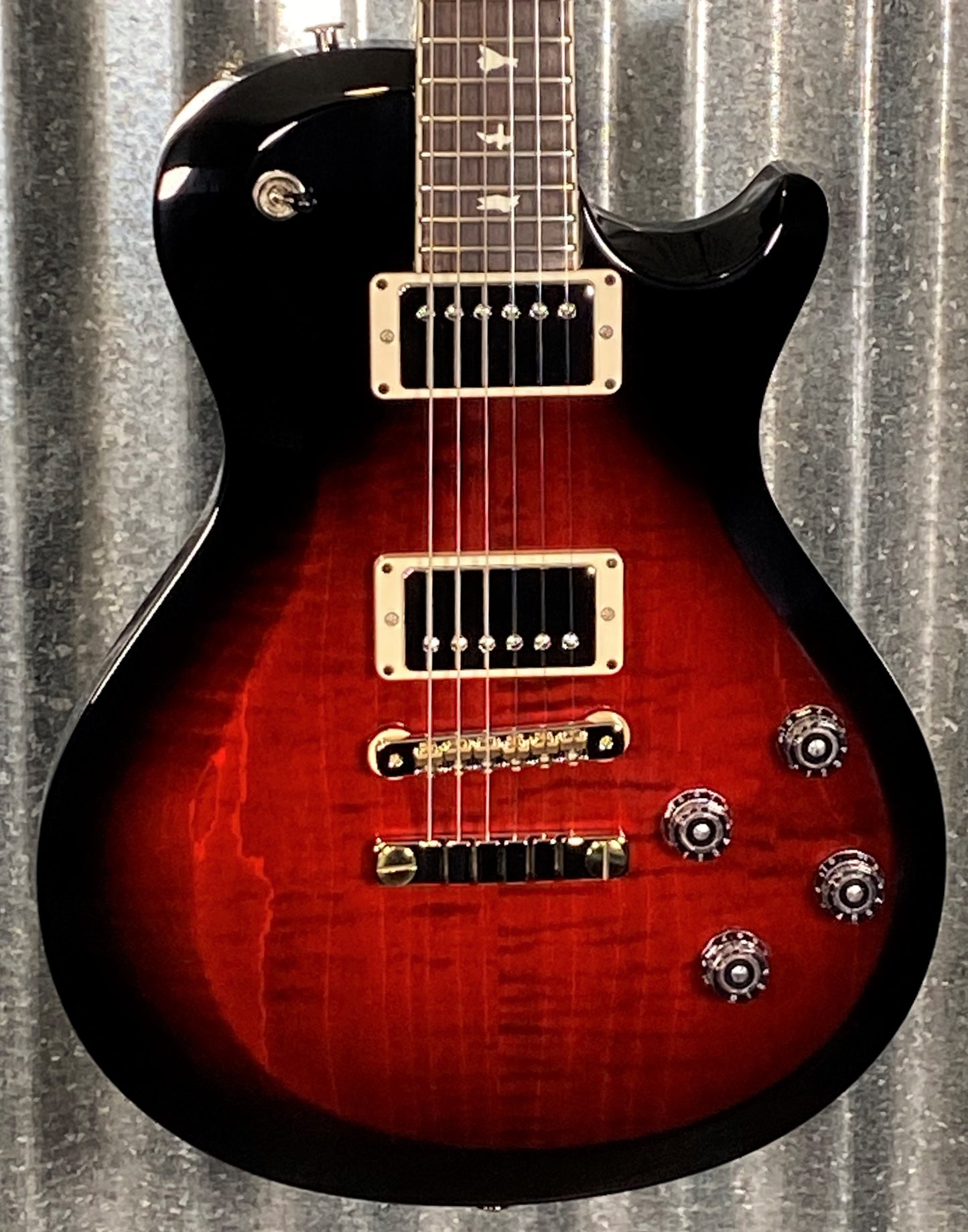 PRS Paul Reed Smith USA S2 Singlecut McCarty 594 Fire Red Smokeburst Guitar & Bag #0712