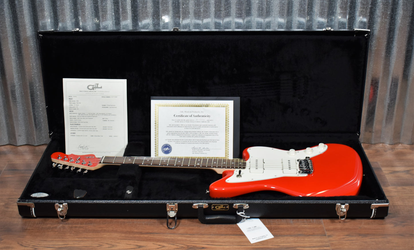 G&L USA Doheny Rally Red Guitar & Case #2006