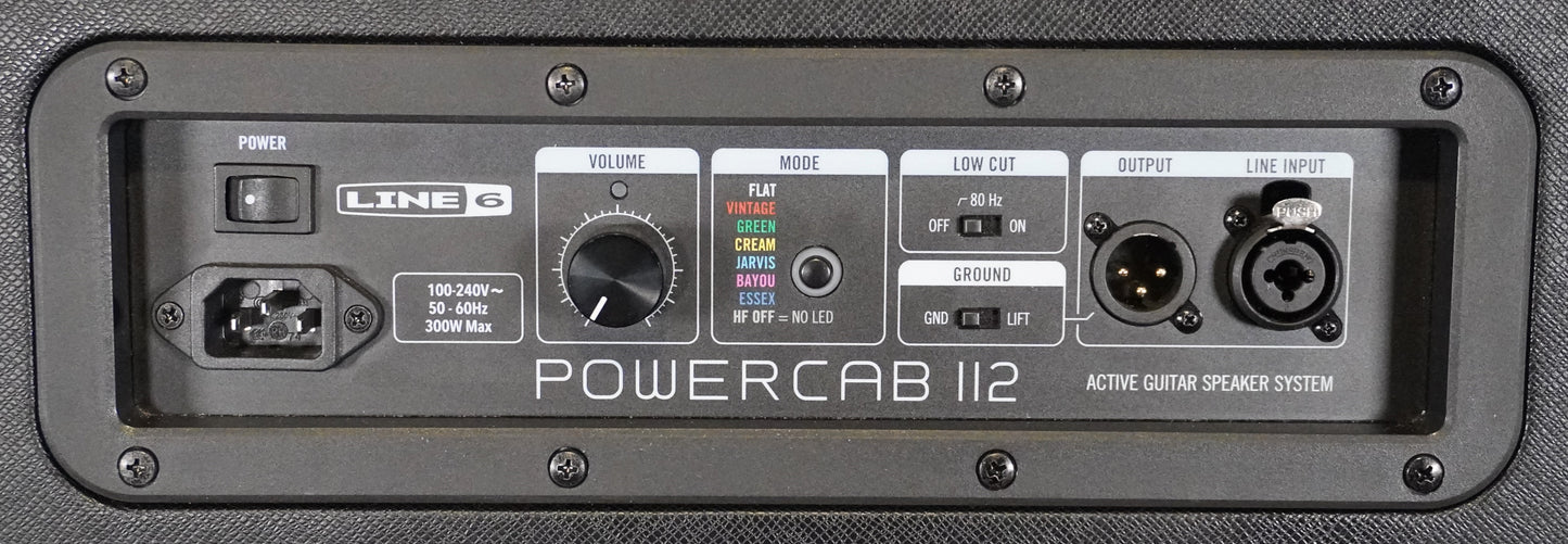 Line 6 Powercab 112 1x12" 250 Watt Active Guitar Amplifier Speaker Cabinet Used