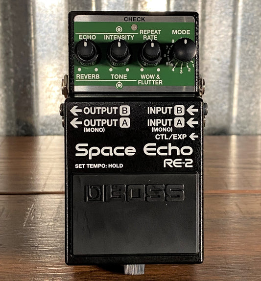 Boss RE-2 Space Echo Compact Guitar Effect Pedal Demo