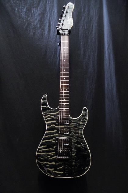 Michael Kelly 1964 Guitar Quilt Top Hint Black Floyd Rose Tremolo Blemish #2345