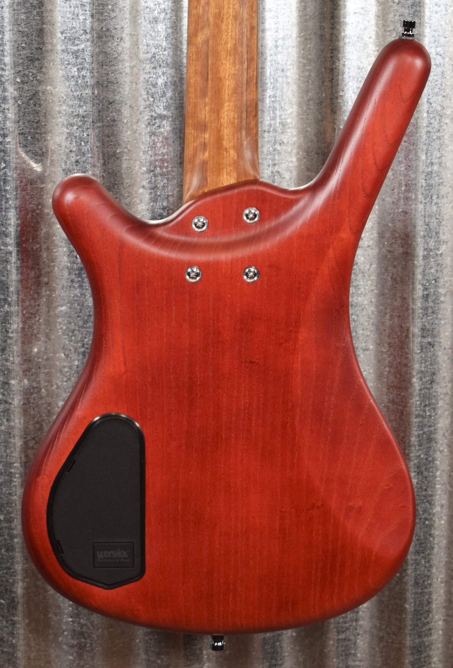 Warwick German Pro Series Corvette $$ Double Buck Burgundy 4 String Bass & Bag #3519