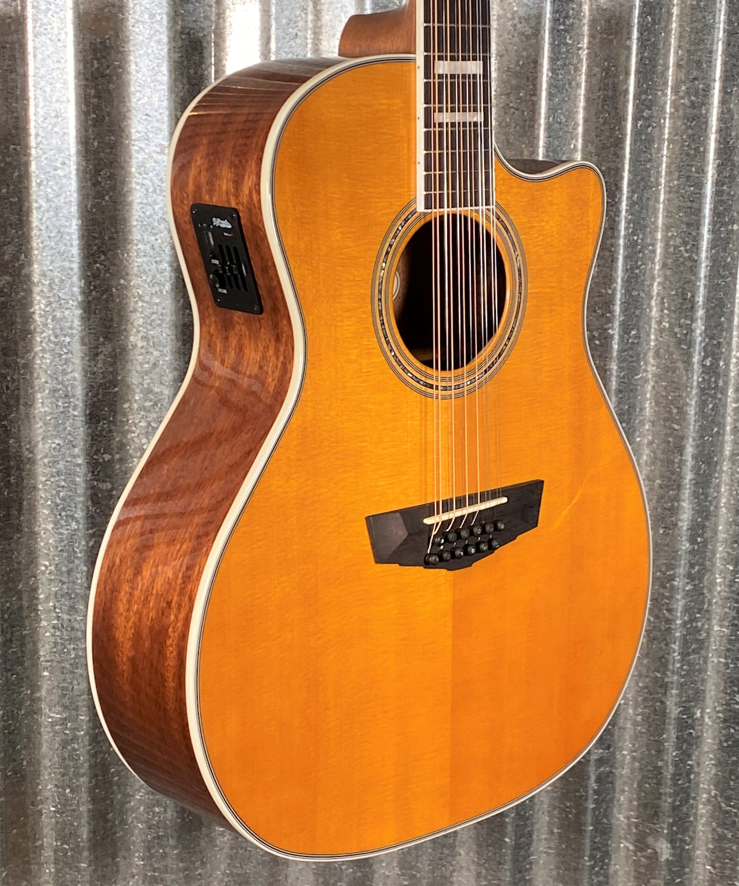 D'Angelico Premier Fulton Grand Auditorium 12 String CE Vintage Natural Acoustic Electric Guitar #5825