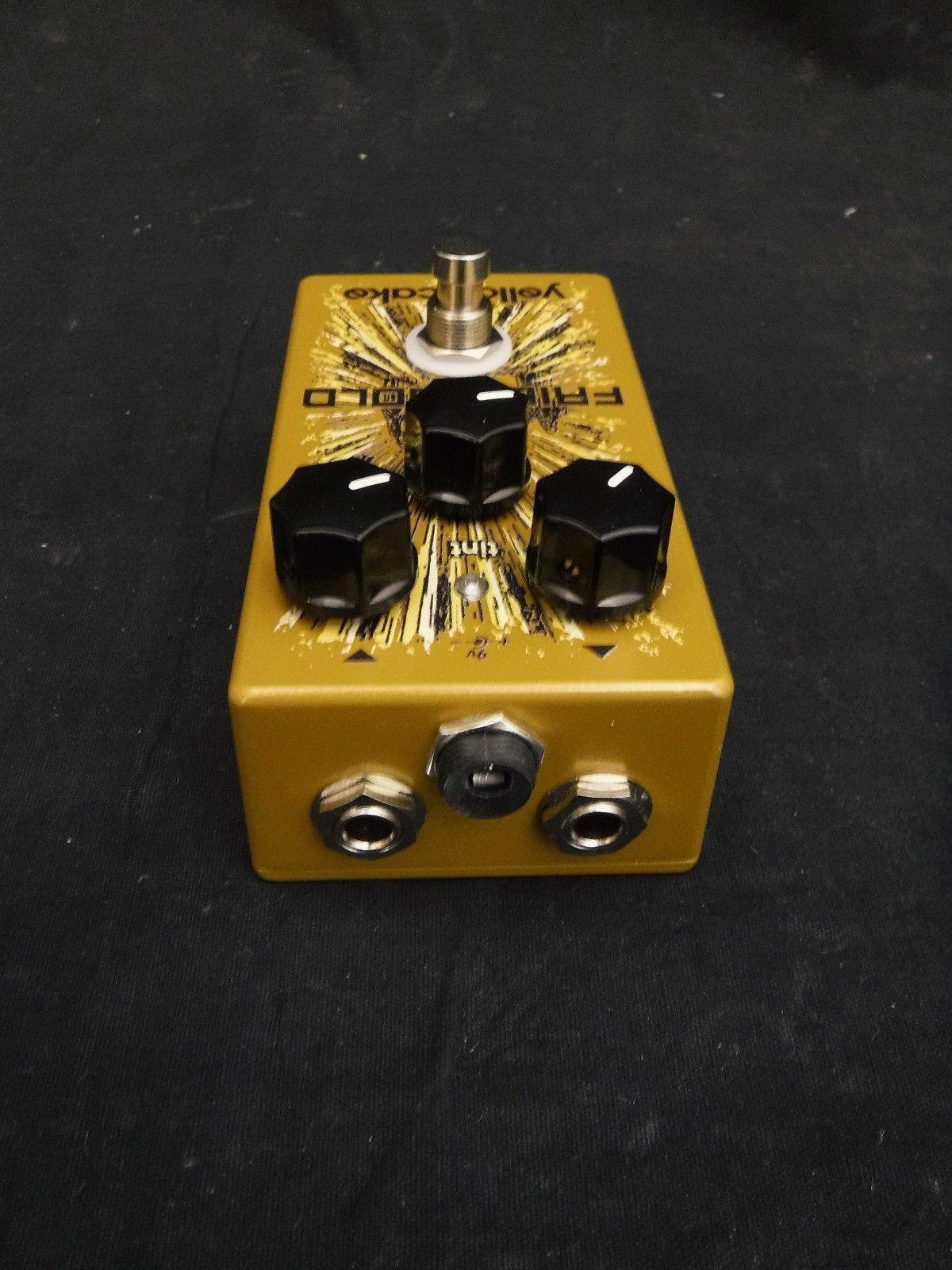 Yellowcake Fried Gold Overdrive Effects FX Pedal for Electric Guitar