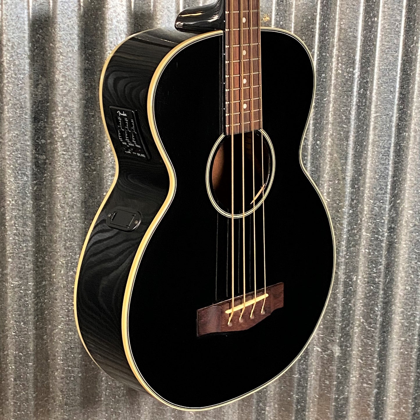 Fender BG-31 4-String Acoustic Electric Bass Metallic Black #0321 Used