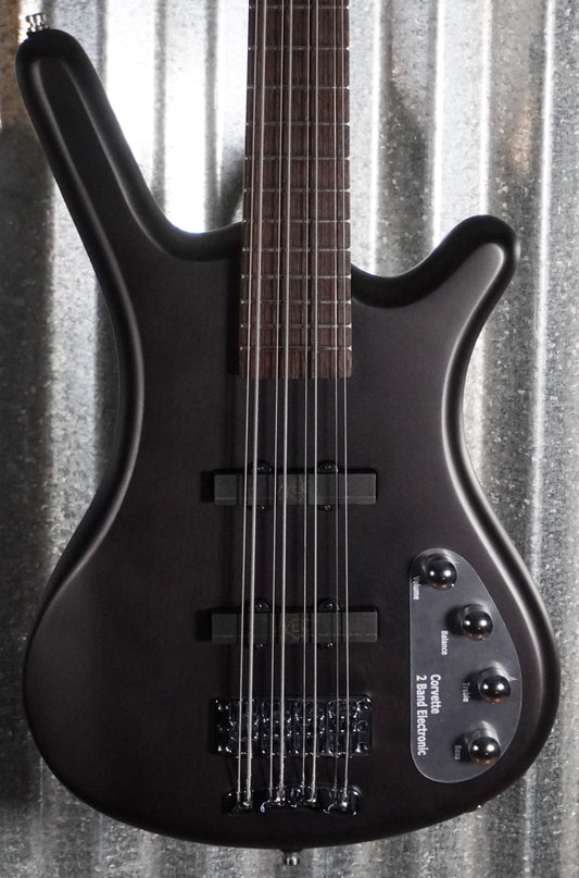 Warwick Rockbass Corvette Basic Satin Nirvana Black Active 8 String Bass & Bag #6821