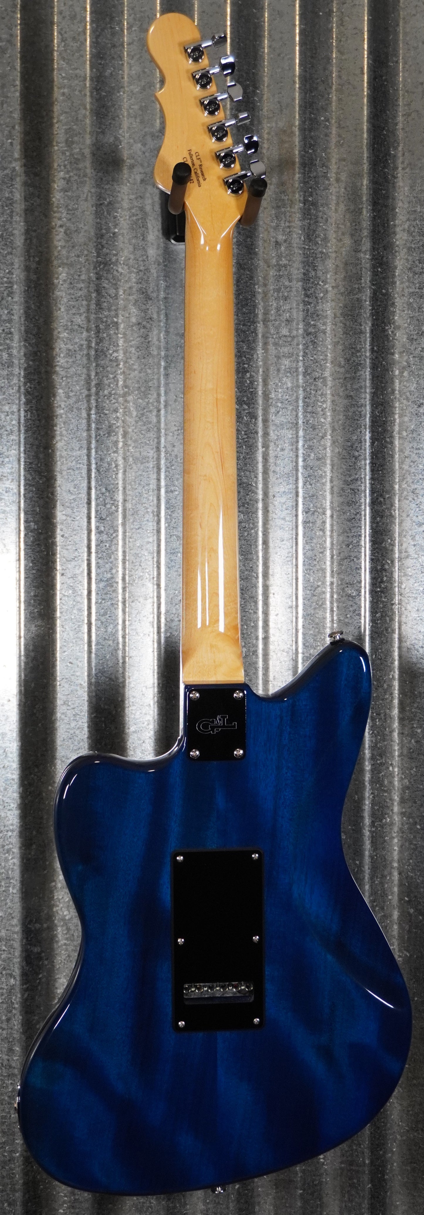 G&L USA CLF Doheny V12 Clear Blue Guitar & Case #6142 Demo