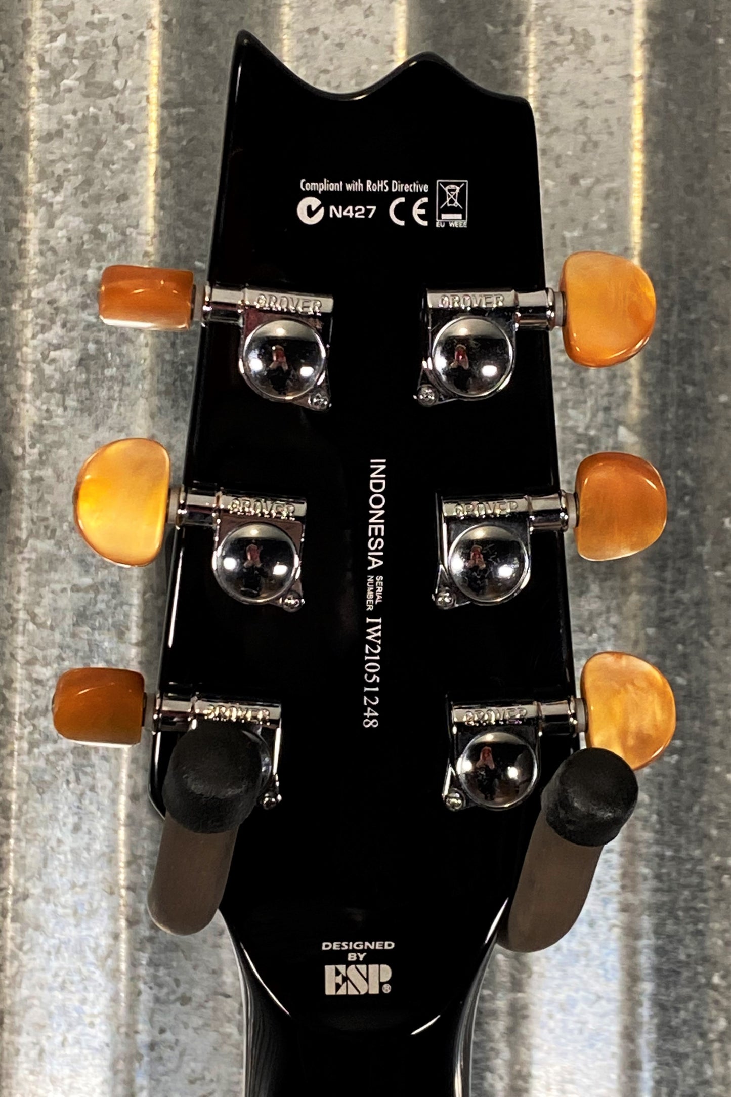 ESP LTD Thinline TL-6 Acoustic Electric Black Guitar LTL6BLK #1248 Used