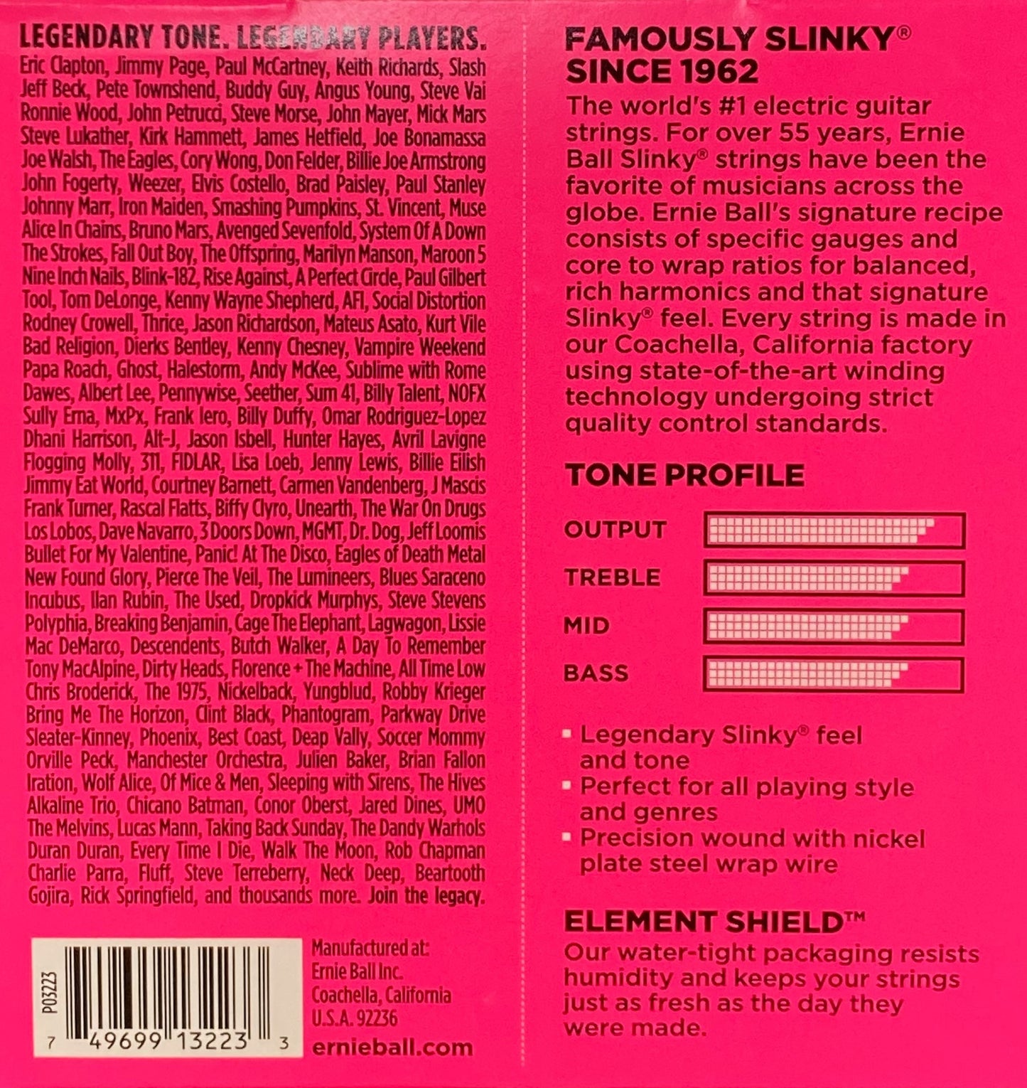 Ernie Ball Super Slinky 9-42 Electric Guitar String Set 3 Pack