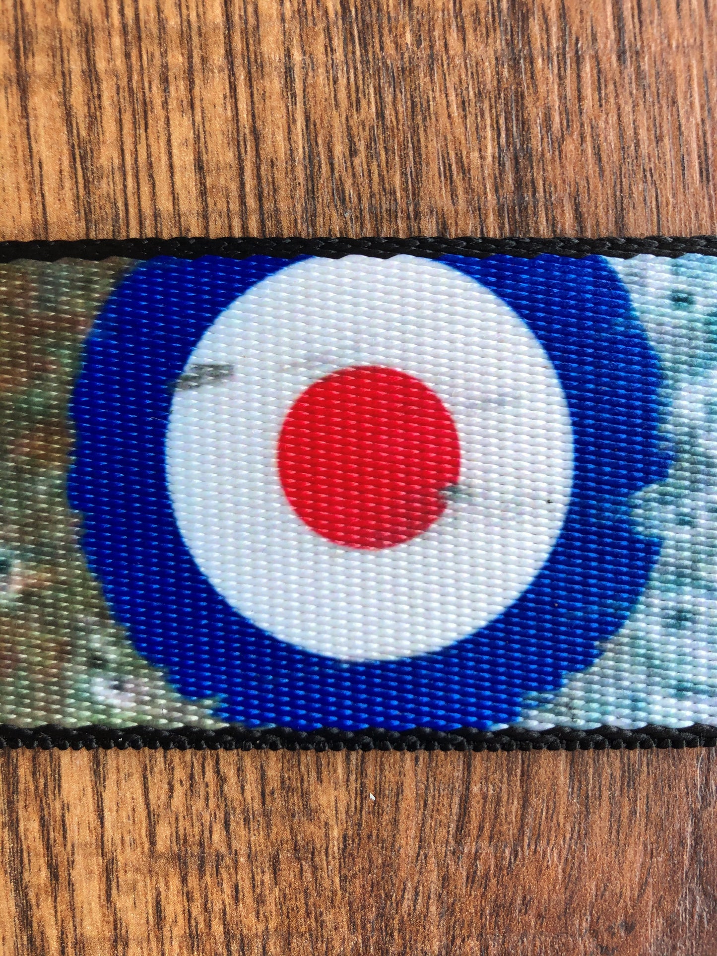 Levy's MPD2-005 2" Adjustable Print Poly Guitar & Bass Strap Spitfire Blue White Red