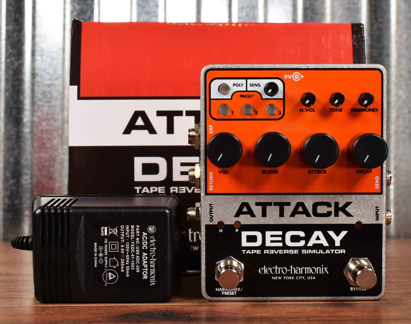 Electro-Harmonix EHX Attack Decay Tape Reverse Simulator Guitar Effect Pedal