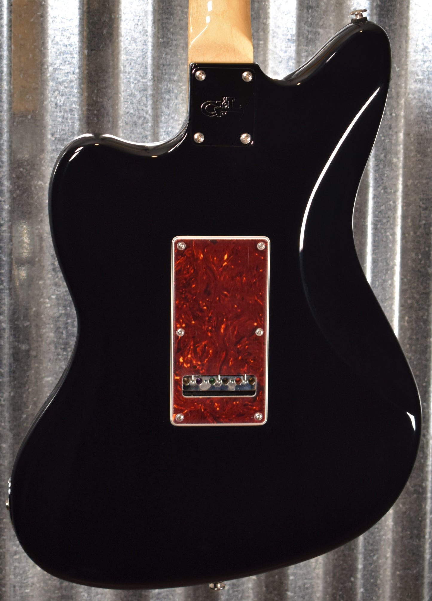 G&L USA Fullerton Deluxe Doheny HH Jet Black Guitar & Case #6170