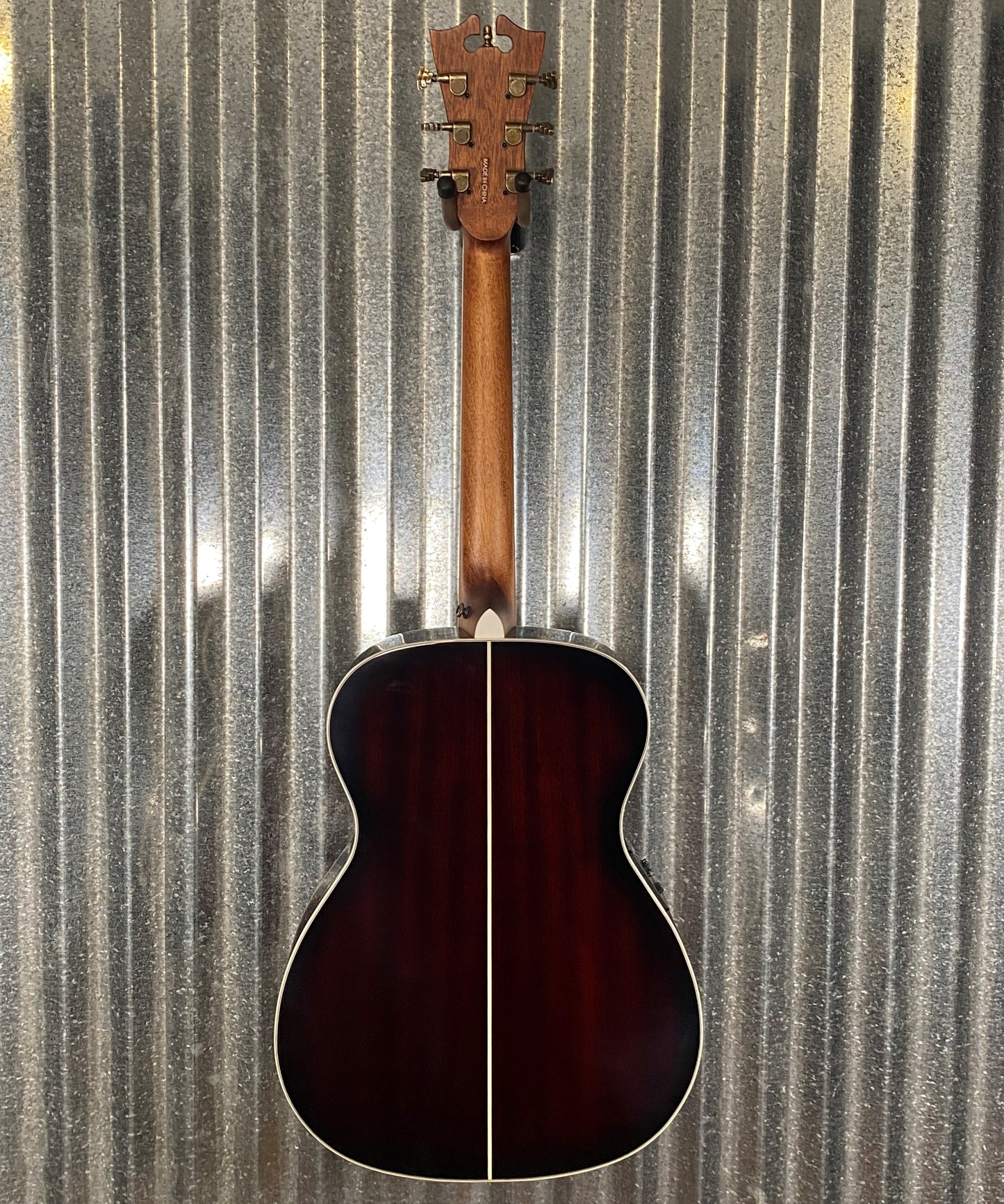 D'Angelico Premier Tammany Orchestra E Trans Black Cherry Burst Acoustic Electric Guitar #3363