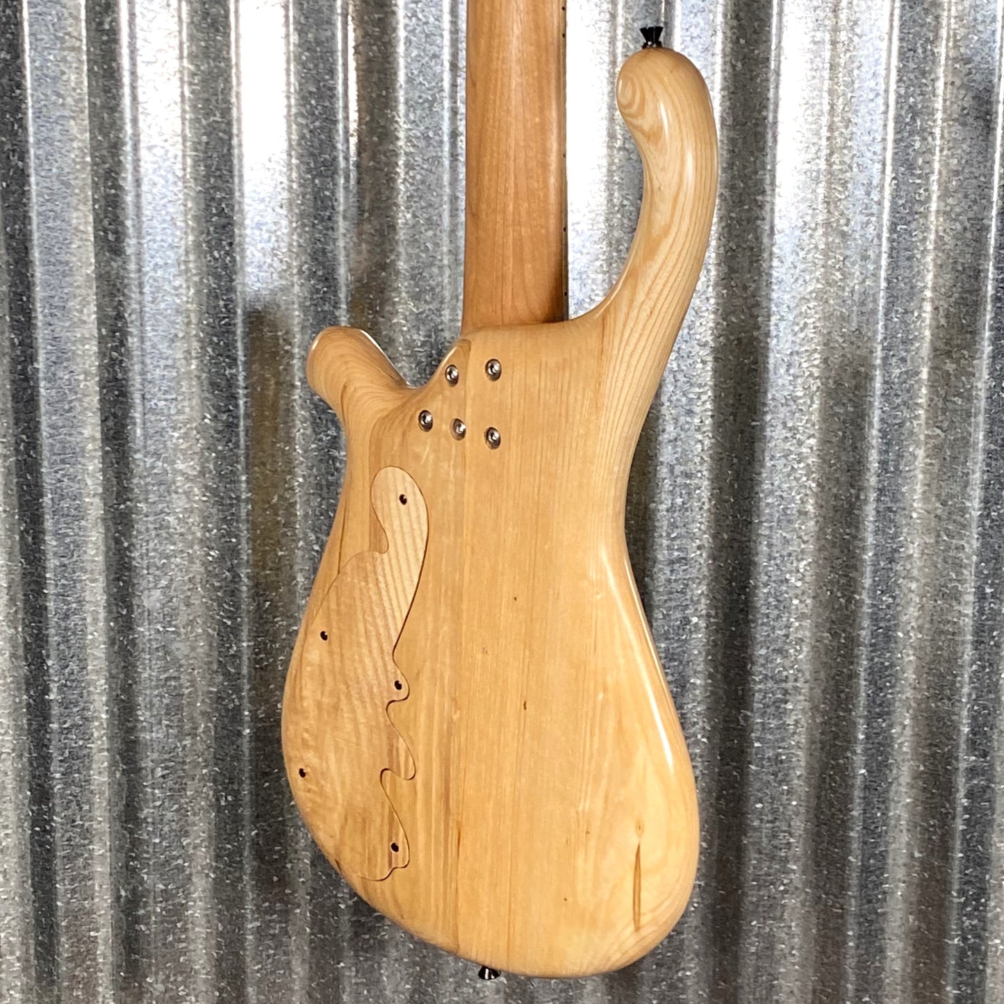 Tom Martinson Walnut Burl Yellow Resin EMG PJ 5 String Bass #23 Used