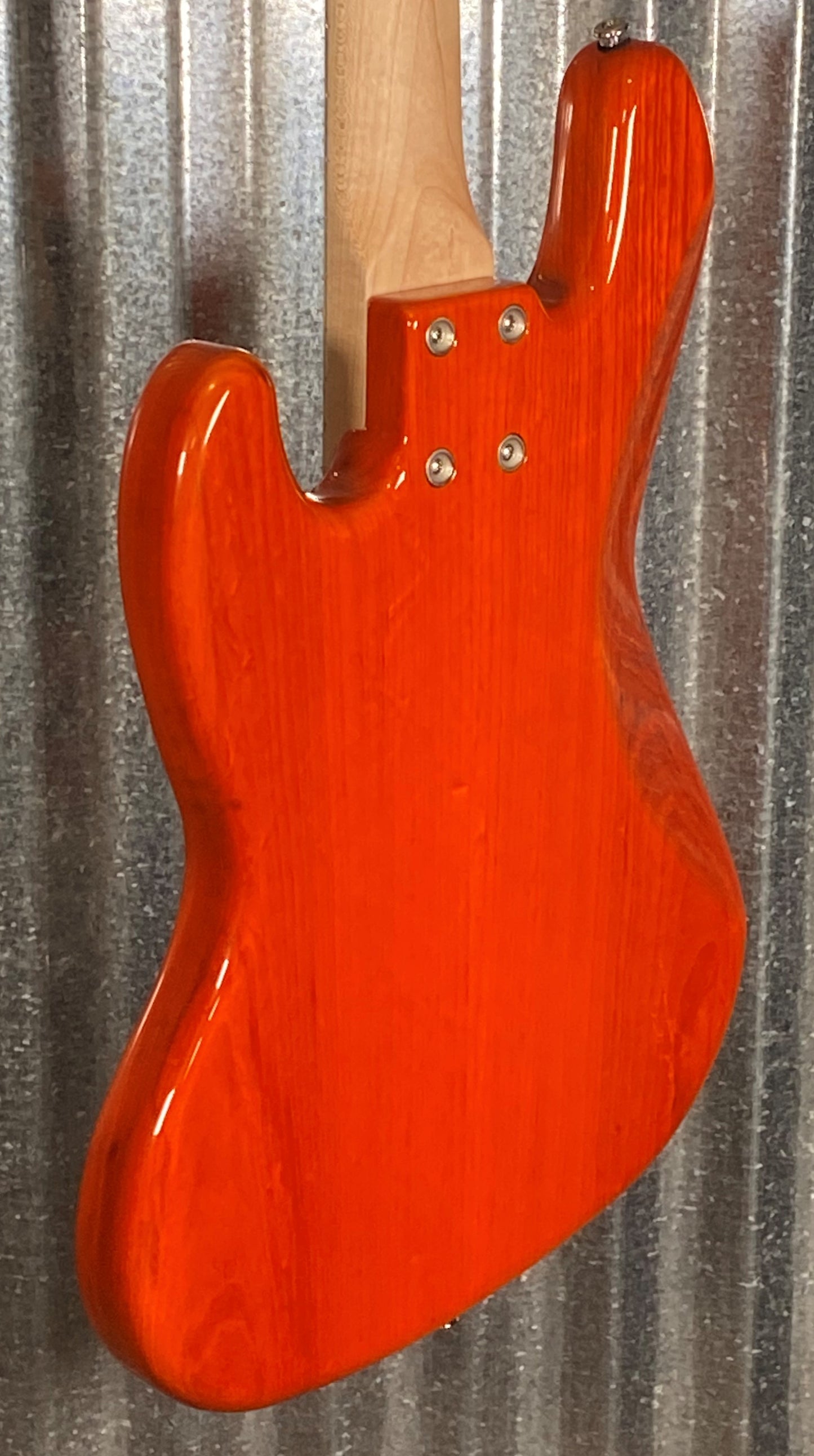 G&L USA JB5 Clear Orange 5 String Bass & Case JB-5 #7091