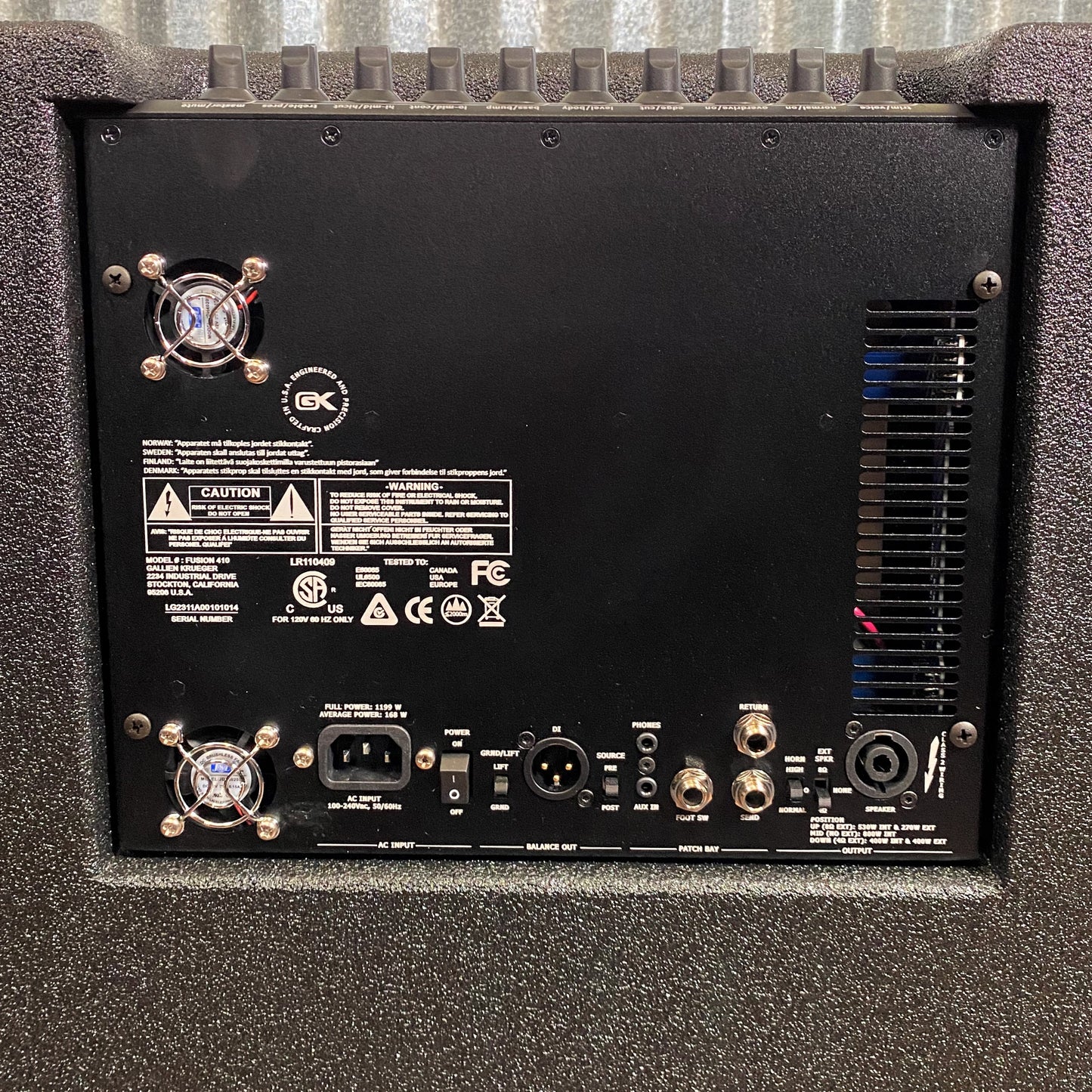 Gallien-Krueger GK Fusion 410 4x10" 800 Watt Neo Overdrive Bass Combo Amplifier