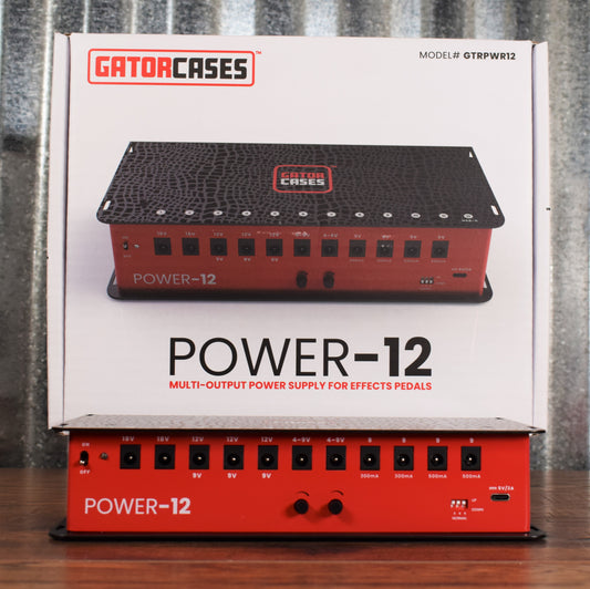 Gator Cases GTR-PWR-12 12 Output 2300Ma Isolated Pedalboard Power Supply