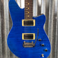 Reverend Guitars Kingbolt RA FM Transparent Blue Flame Maple Top Guitar #4525 B Stock