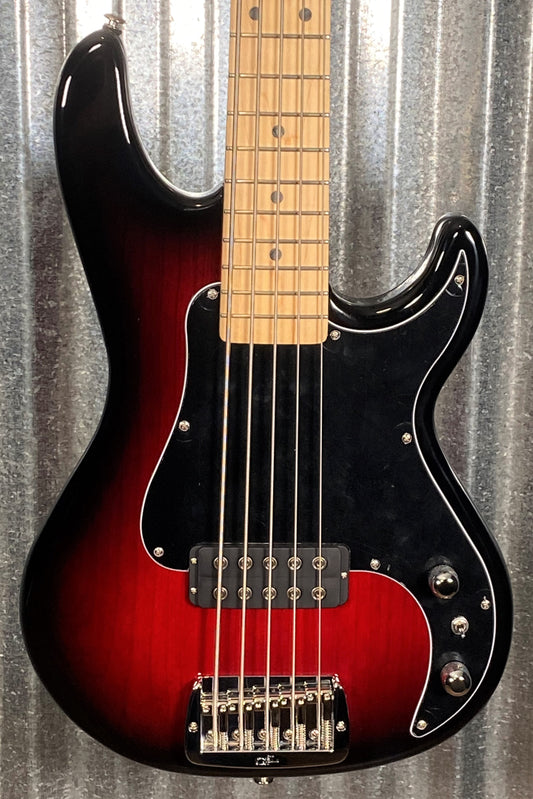 G&L USA Kiloton 5 String Bass Redburst & Case #8062