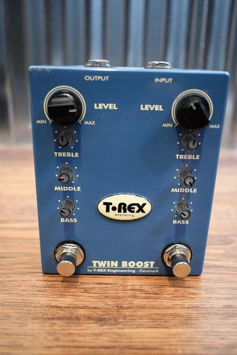 T-Rex Effect Twin Boost Dual Booster Guitar Effect Pedal #2409