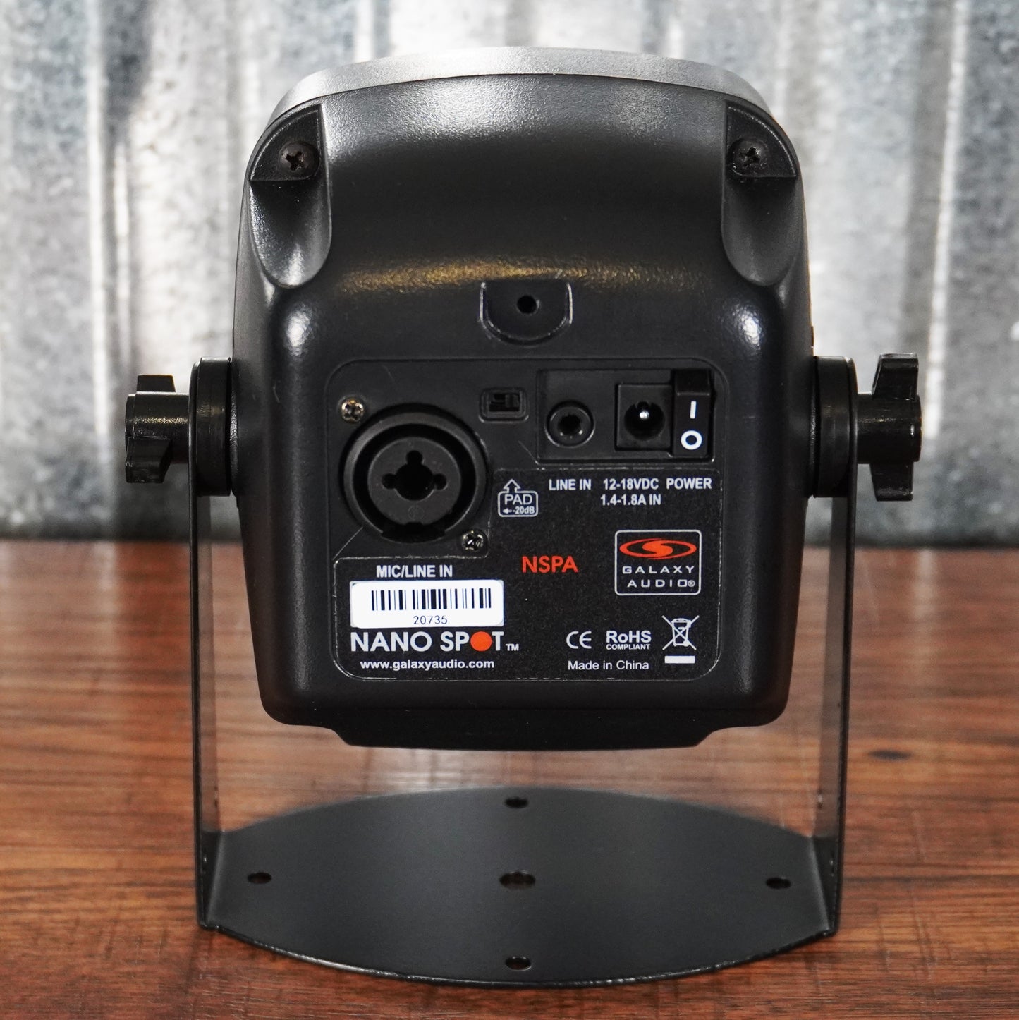 Galaxy Audio NSPA Nano Spot 25 Watt 3" Powered Hot Spot Monitor Speaker