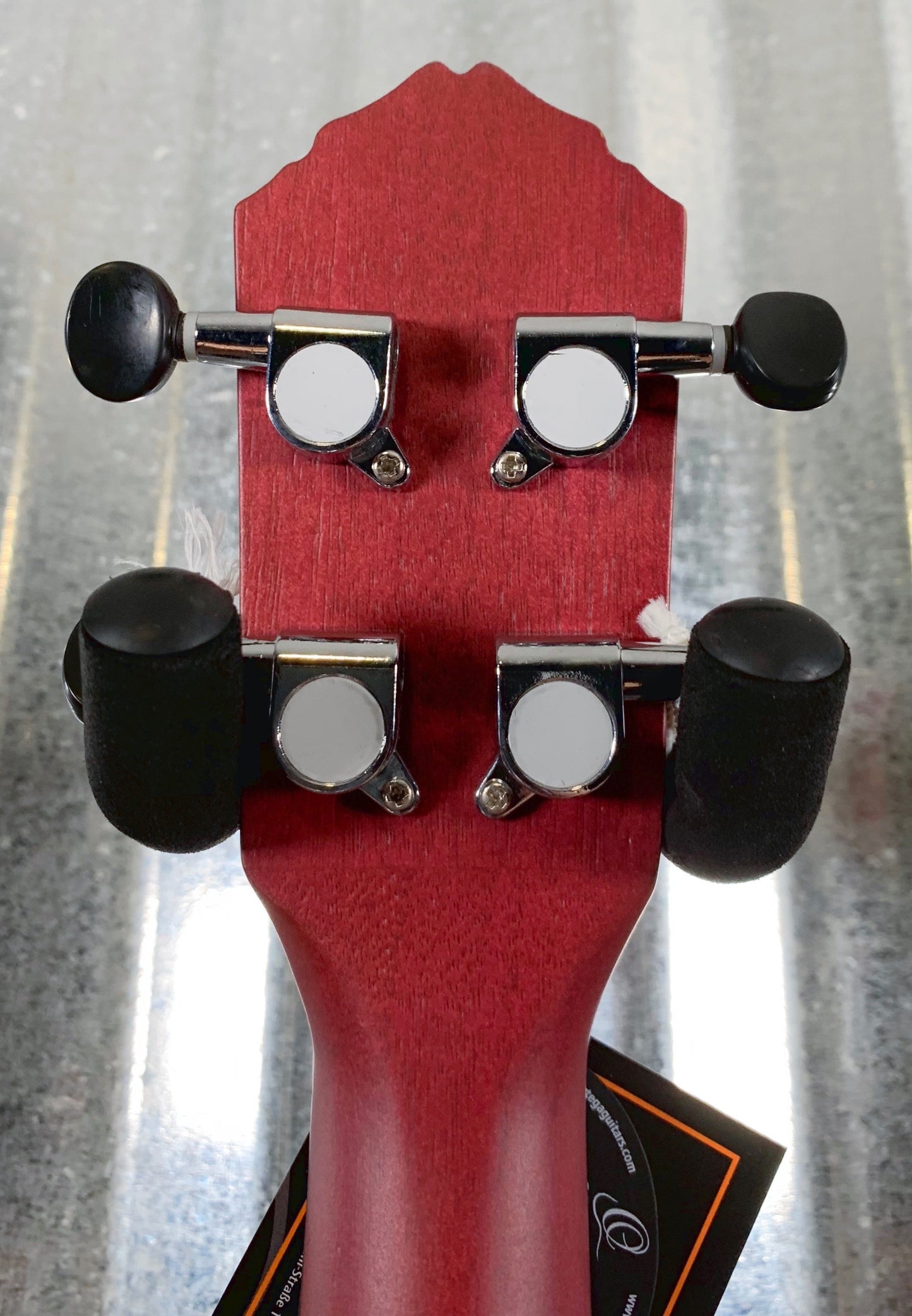 Ortega Guitars RURUBY Ruby Rasburry Okoume Top Concert Ukulele