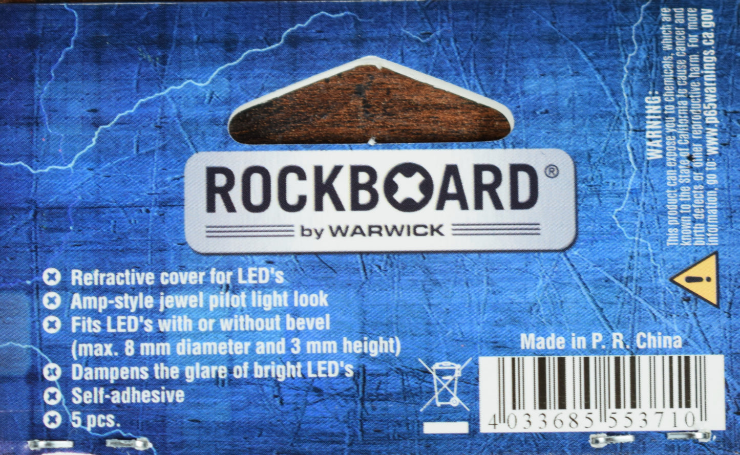 Warwick Rockboard Guitar Effect Pedal LED Damper Jewel Small Diameter 8mm Set of 10