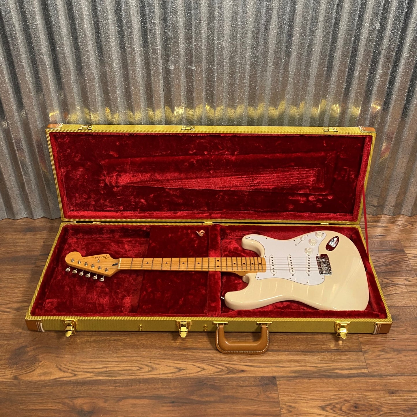 Fender Jimmie Vaughan Signature Stratocaster Olympic White & Case #1754 Used