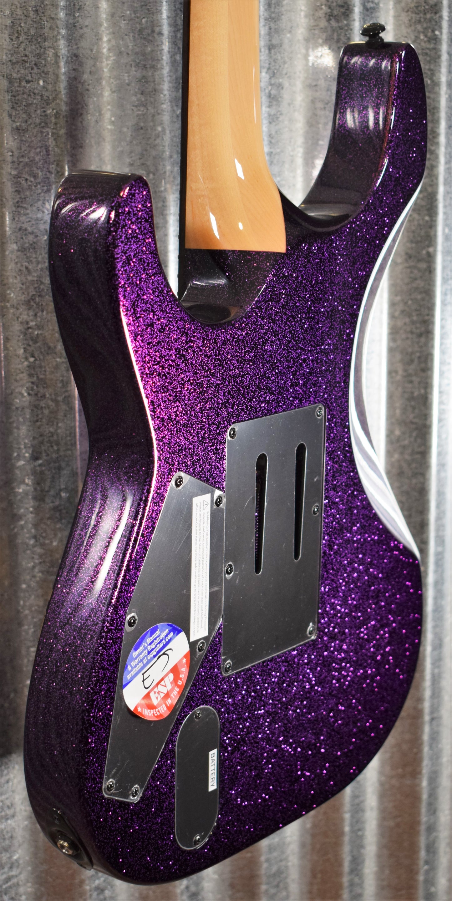 ESP LTD Kirk Hammett Sparkle Ouija Purple EMG Limited Edition Guitar & Case #149