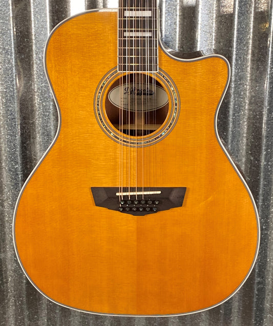 D'Angelico Premier Fulton Grand Auditorium 12 String CE Vintage Natural Acoustic Electric Guitar #5825