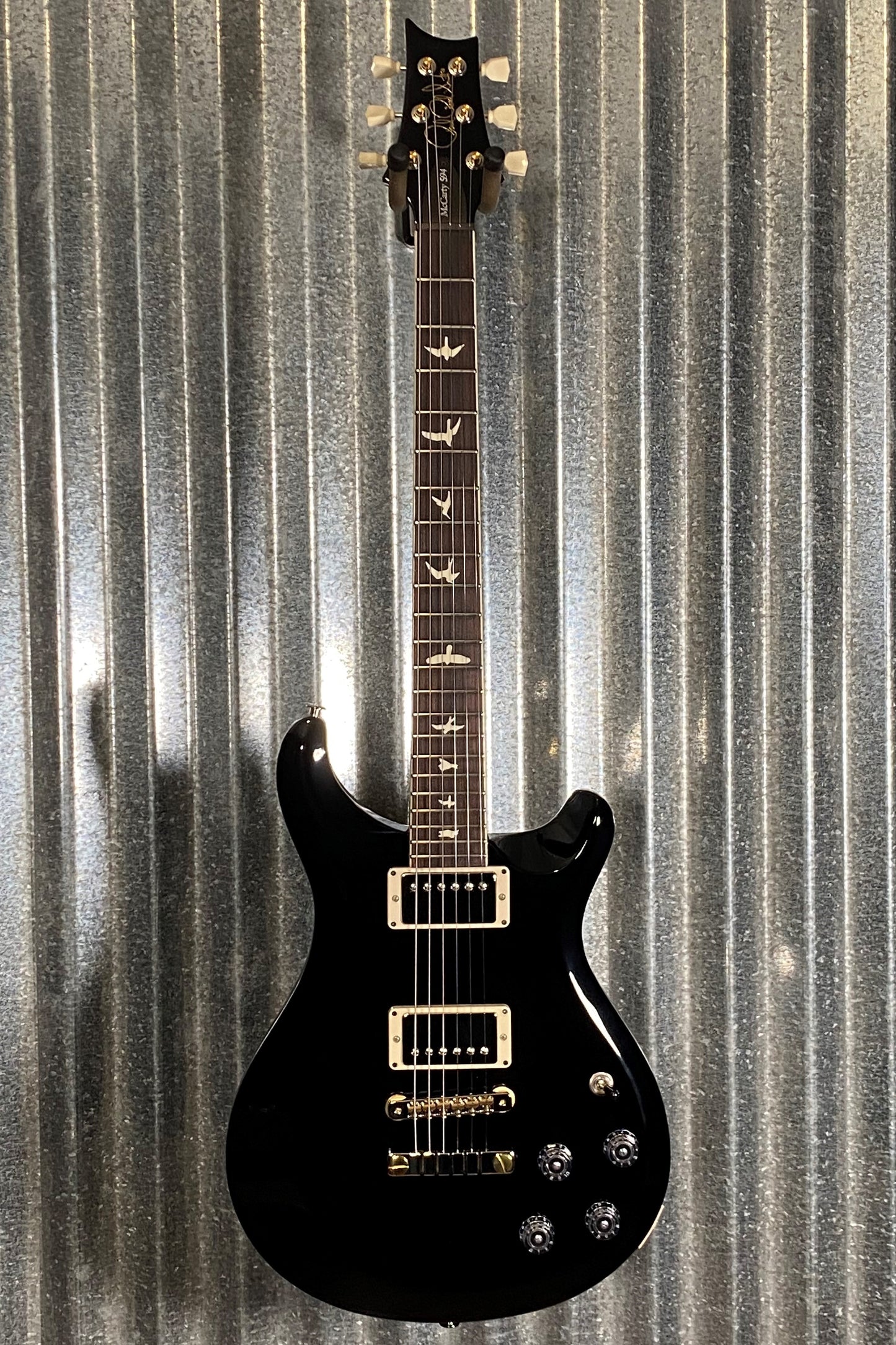 PRS USA S2 McCarty Thinline 594 Black Guitar & Gig Bag #5634